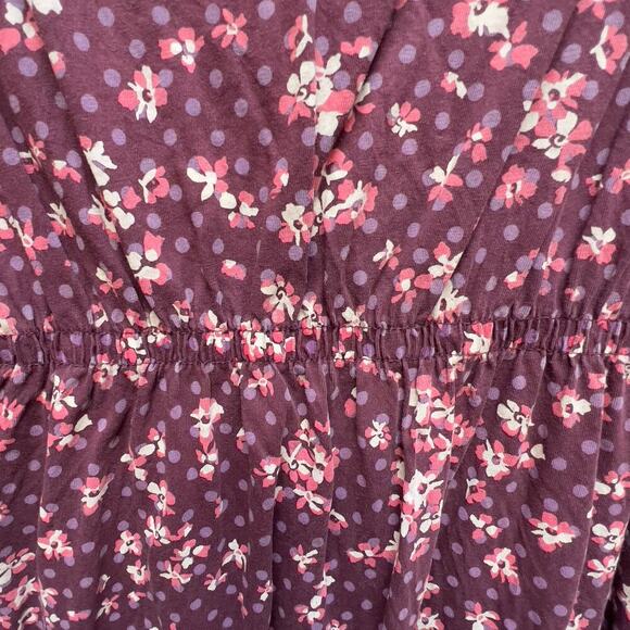 H&M Floral Short Sleeve Knee Length Dress Size M - Picture 3 of 9